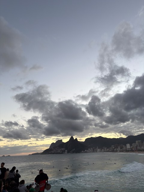 Clouds over Ipanema at dusk from Max Nicholson's archive