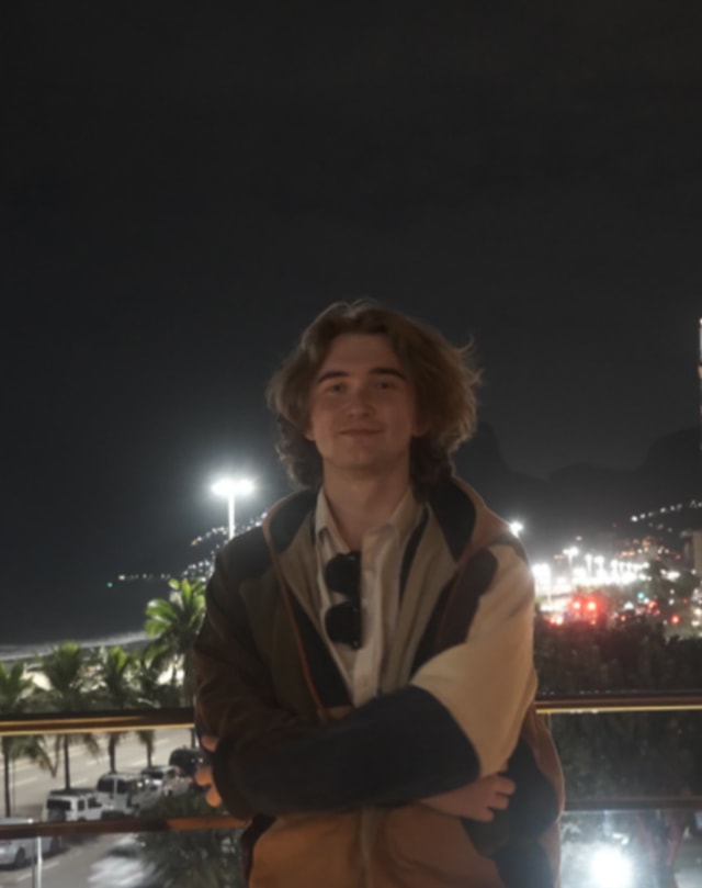 Portrait on Copacabana promenade at night from Max Nicholson's archive