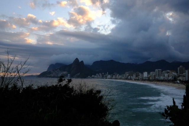 Storm clouds over Ipanema from Max Nicholson's archive