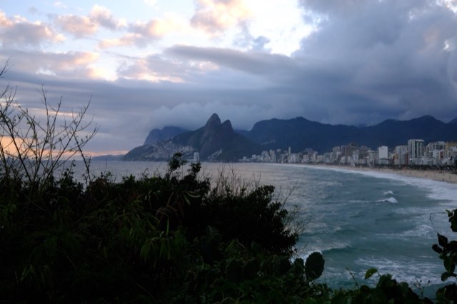 Ipanema below Dois Irmãos from Max Nicholson's archive