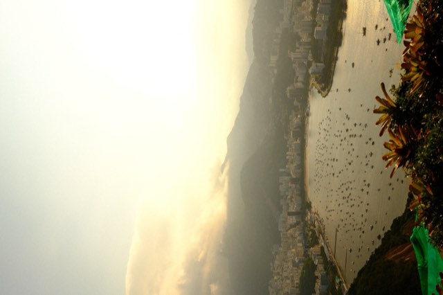 Botafogo Bay in golden haze from Max Nicholson's archive