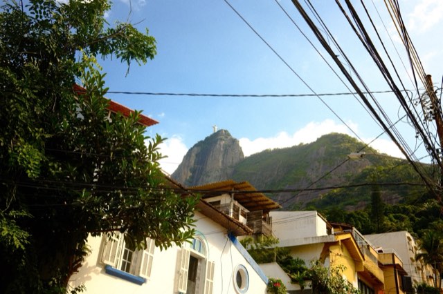 Sugarloaf Mountain above Urca rooftops from Max Nicholson's archive