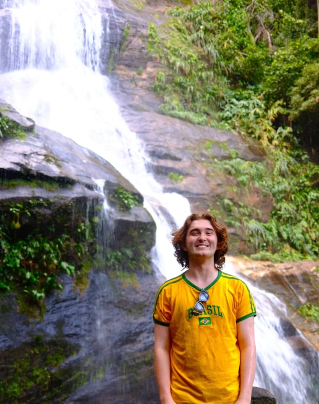 Portrait beside a Tijuca waterfall from Max Nicholson's archive
