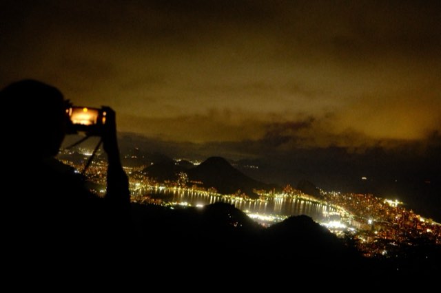 Photographing Rio at night from Max Nicholson's archive