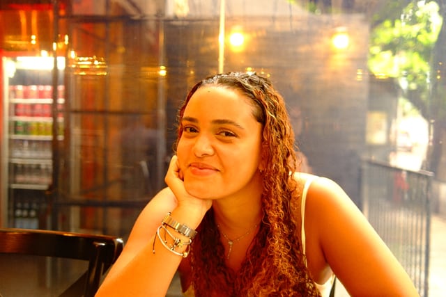Portrait at a table in Rio from Max Nicholson's archive