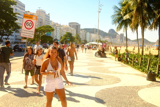 Portrait on Copacabana promenade from Max Nicholson's archive