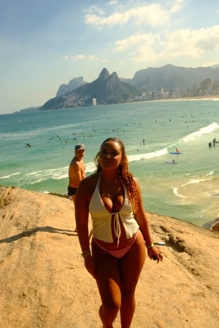 Portrait on the rocks above Ipanema from Max Nicholson's archive