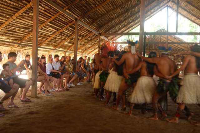 Dance procession beside the audience from Max Nicholson's archive