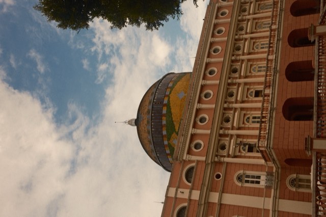 Teatro Amazonas dome beneath the clouds from Max Nicholson's archive