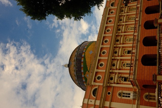 Teatro Amazonas facade in afternoon light from Max Nicholson's archive