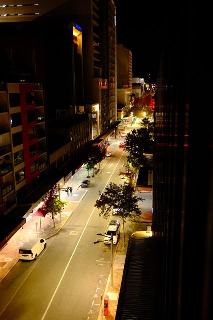 City street at night from Max Nicholson's archive
