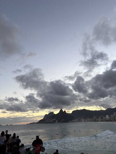 Ipanema sunset from the rocks from Max Nicholson's archive