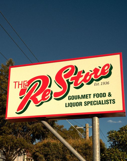 The Re Store sign from Max Nicholson's archive