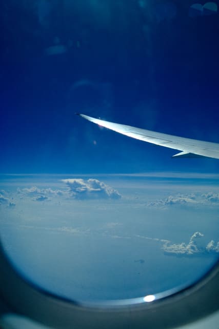 Wing above the clouds from Max Nicholson's archive